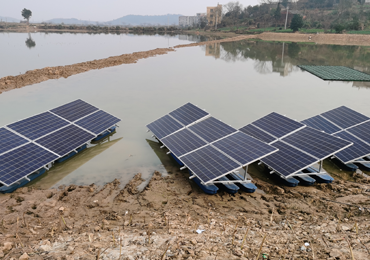 100 conjuntos de sistema de aeração solar de 750 W e 1,1 kW em Yugan, Jiangxi