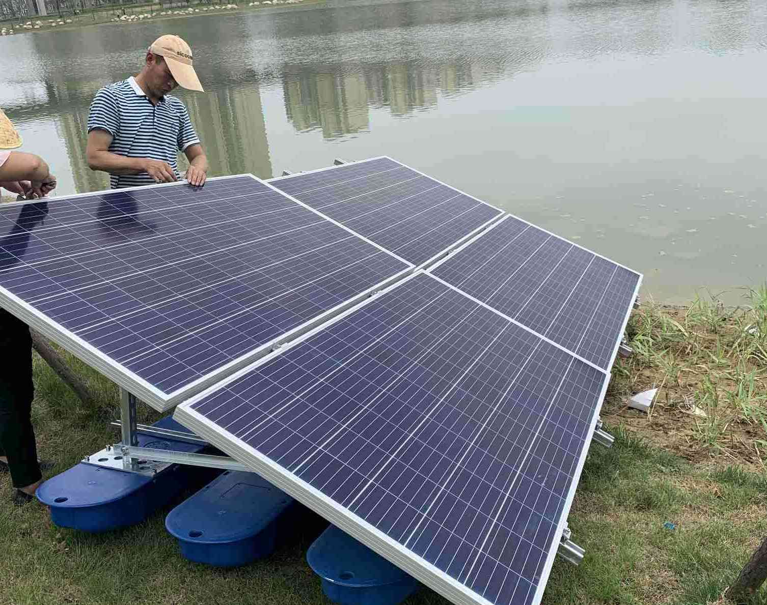 Sistema de aeração solar JNTECH aplicado com sucesso em projeto de governança ambiental em Shenling Tan, cidade de Anqing