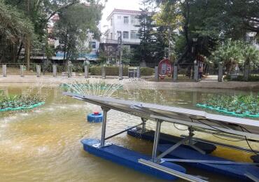 Sistema de aeração solar de 750 W em Shenzhen