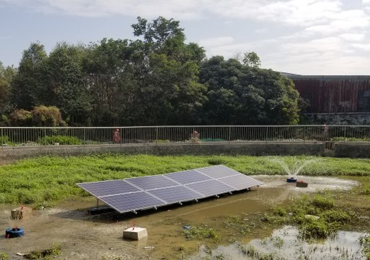 Sistema de aeração solar de 550 W em Shenzhen