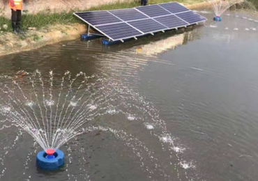 Sistema de aeração solar de 550 W em Shenzhen
