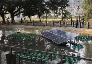 2 conjuntos de sistemas de aeração solar de 750 W em Shenzhen