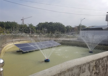 Sistema de aeração solar de 750 W em Shenzhen
