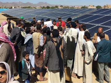Sistema de bombeamento solar de 100 kW no Iêmen