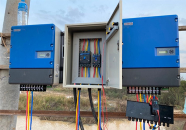 Sistema de bombeamento solar de 37 kW no Camboja