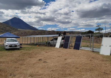 Sistema de bombeamento solar de 15 kW na Nicarágua