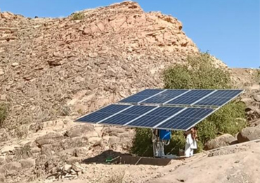 Sistema de bombeamento solar de 7,5 kW no Paquistão