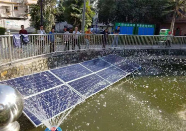 Sistema de aeração solar de 750 W em Shenzhen